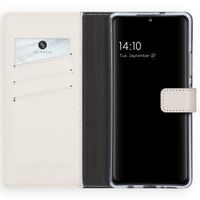 Selencia Echt Lederen Bookcase Samsung Galaxy A42 - Greige