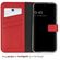 Selencia Echt Lederen Bookcase Samsung Galaxy S24 - Rood