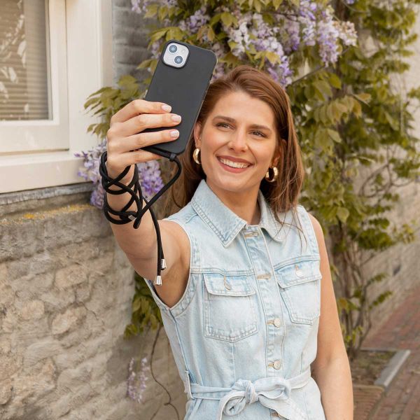 imoshion Siliconen hoesje met koord Samsung Galaxy S25 FE - Zwart