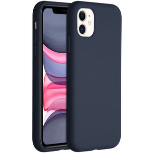 Accezz Liquid Silicone Backcover Apple iPhone 11 - Blauw