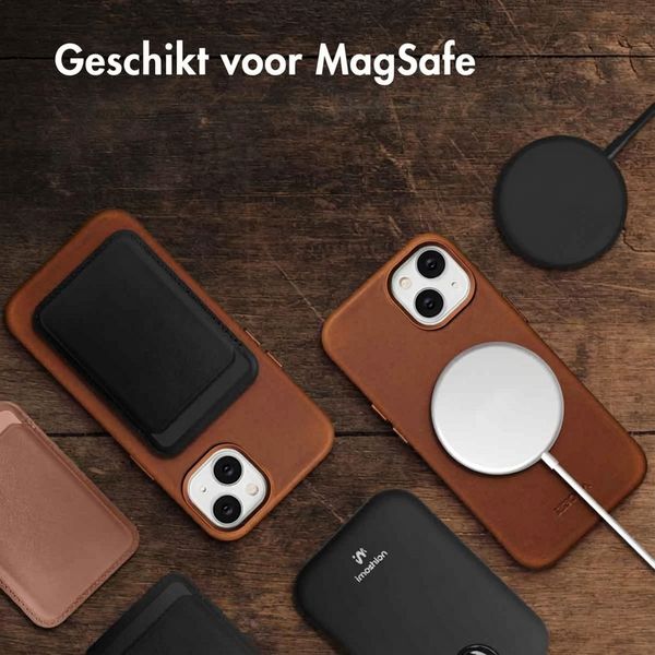 Accezz Vintage Leather Magsafe Backcover Apple iPhone 14 - Tabacco Cognac