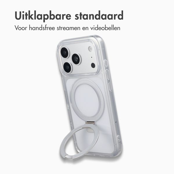 Accezz Ring Stand Backcover met MagSafe Apple iPhone 18 Pro / 17 Pro - Transparant