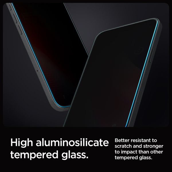 Spigen GLAStR Privacy EZ Fit Screenprotector + Applicator Apple iPhone 16 Pro