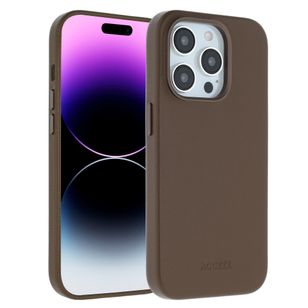Accezz MagSafe Leather Backcover Apple iPhone 14 Pro - Coffee Brown