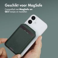 Accezz Leren Wallet met standaard voor MagSafe - Cedar Green