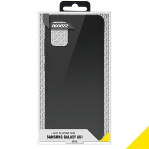 Accezz Liquid Silicone Backcover Samsung Galaxy A51 - Zwart