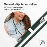 imoshion Siliconen hoesje met koord Samsung Galaxy S25 FE - Donkergroen