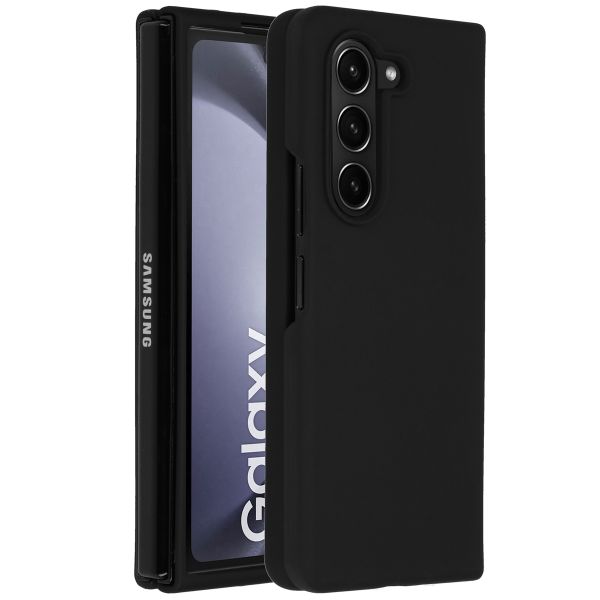 Accezz Liquid Silicone Backcover Samsung Galaxy Z Fold 5 - Zwart