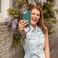 imoshion Siliconen hoesje met koord Samsung Galaxy S25 FE - Donkergroen