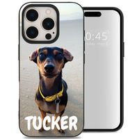 Ontwerp je eigen Apple iPhone 16 Pro gel hoesje - Zwart