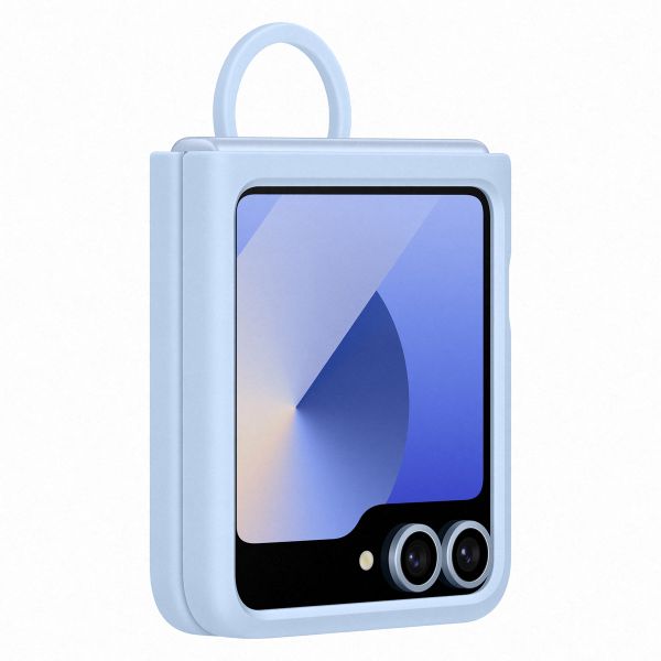 Samsung Originele Silicone Cover Ring Samsung Galaxy Z Flip 6 / Flip 7 FE - Blue