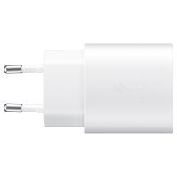 Samsung Originele USB-C naar USB-C kabel - 1 meter - 25 Watt - Wit + Originele Fast Charging Adapter USB-C Oplader - In Fabrieksverpakking - 25 Watt - Wit