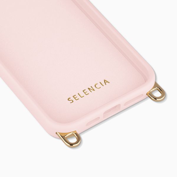 Selencia Rivièra MagSafe Backcover met afneembare haakjes Apple iPhone 15 Pro Max - Sorbet Pink