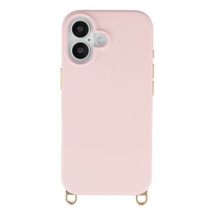 Selencia Rivièra MagSafe Backcover met afneembare haakjes Apple iPhone 16 - Sorbet Pink