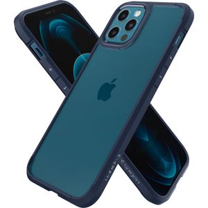 Spigen Ultra Hybrid Backcover iPhone 12 (Pro) - Donkerblauw