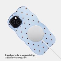 Selencia Vivid Wavy Backcover met MagSafe Apple iPhone 15 - Happy Dots Digital Sky