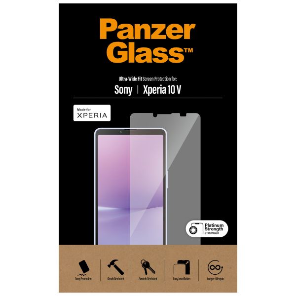 PanzerGlass Ultra-Wide Fit Anti-Bacterial Screenprotector Sony Xperia 10 V