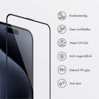 Accezz Gehard Glas Screenprotector + Applicator iPhone 15 Pro Max
