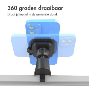 Accezz EasyLock telefoonhouder auto - inclusief hoesje iPhone 14 - Ventilatierooster - 360 graden draaibaar - Zwart