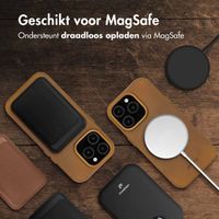 Accezz Vintage Leather MagSafe Backcover Apple iPhone 16 Pro Max - Tabacco Cognac