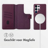 Accezz Leather Bookcase 2-in-1 met MagSafe Samsung Galaxy S25 Ultra - Heath Purple