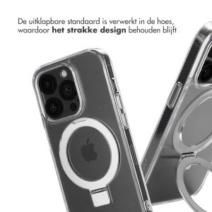 Accezz Ring Stand Backcover met MagSafe iPhone 14 Pro - Transparant