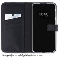 Selencia Echt Leren Bookcase Samsung Galaxy A57 (5G) - Zwart