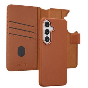 Accezz Leather Bookcase 2-in-1 met MagSafe Samsung Galaxy S26 - Sienna Brown