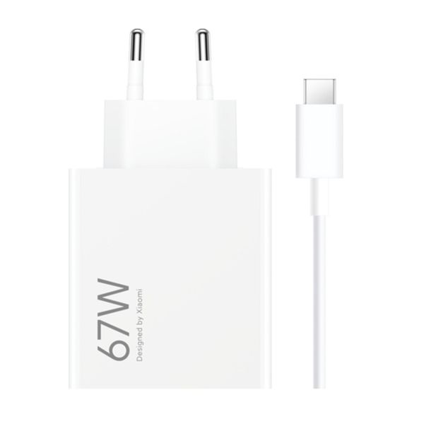 Xiaomi HyperCharge Combo Oplader 67W met USB-A naar USB-C kabel - Wit