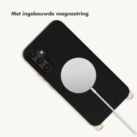 Selencia Rivièra MagSafe Backcover met afneembare haakjes Samsung Galaxy A34 (5G) - Velvet Black