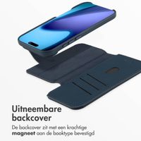 Accezz Leather Bookcase 2-in-1 met MagSafe Apple iPhone Air - Nightfall Blue