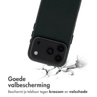 Accezz MagSafe Leather Backcover Apple iPhone 18 Pro / 17 Pro - Onyx Black