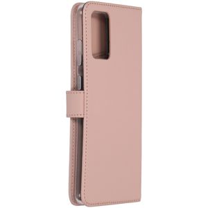 Selencia Echt Lederen Bookcase Samsung Galaxy S20 Plus - Roze