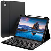 Accezz QWERTY Bluetooth Keyboard Bookcase iPad 11 (2025) 11 inch / iPad 10 (2022) 10.9 inch - Zwart