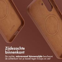 Accezz MagSafe Leather Backcover Samsung Galaxy A36 / A56 - Coffee Brown