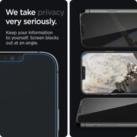 Spigen GLAStR Privacy Screenprotector + Applicator Apple iPhone 13 Pro Max