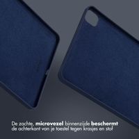 Accezz Liquid Silicone Backcover met penhouder iPad Pro 11 (2018/2020/2021/2022) - Donkerblauw