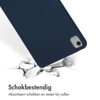 Accezz Liquid Silicone Backcover met penhouder iPad Air 13 inch (2025) M3 / (2024) M2 - Donkerblauw