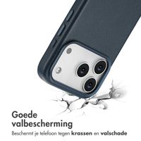 Accezz MagSafe Leather Backcover Apple iPhone 17 Pro - Nightfall Blue