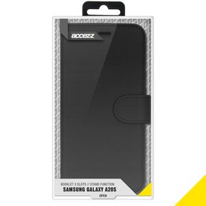 Accezz Wallet Softcase Bookcase Samsung Galaxy A20s - Zwart