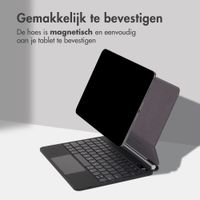 Accezz Magnetic Bluetooth Keyboard Apple iPad Air 13 inch (2025) M3 / (2024) M2 / iPad Pro 12.9 (2018/2020/2021/2022) - QWERTY / NL - Zwart