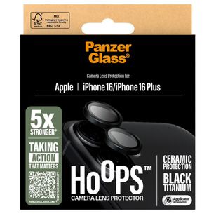 PanzerGlass Hoops Ceramic Lens Protector iPhone 16 / 16 Plus