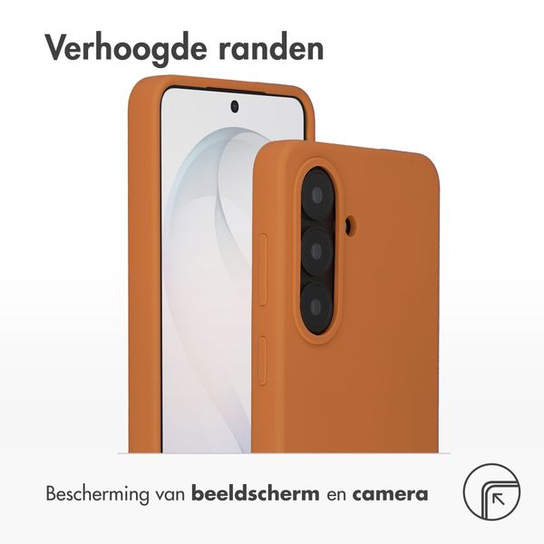 Accezz Liquid Silicone Backcover met MagSafe Samsung Galaxy S26 - Oranje
