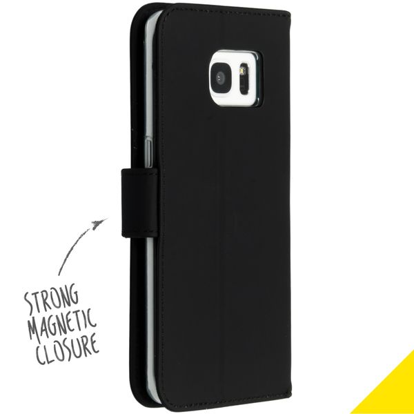 Accezz Wallet Softcase Bookcase Samsung Galaxy S7 Edge - Zwart