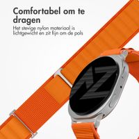 Accezz Nylon Alpine bandje Samsung Galaxy Watch 9 (40/44mm) / Watch 8 (40/44mm) / Classic (46mm) - Oranje