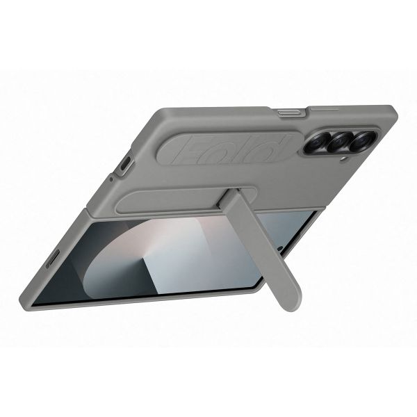 Samsung Originele Silicone Backcover met Strap Samsung Galaxy Z Fold 6 - Gray