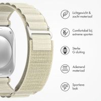 Accezz Nylon Alpine bandje Apple Watch | 44/45/46/49 mm - Sterrenlicht
