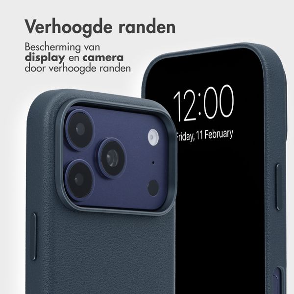 Accezz Leather Bookcase 2-in-1 met MagSafe Apple iPhone 18 Pro / 17 Pro - Nightfall Blue