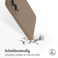 Accezz Liquid Silicone Backcover met MagSafe Samsung Galaxy S25 Edge - Light Brown