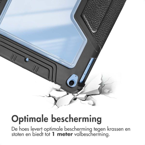 Accezz Rugged Trifold Bookcase Apple iPad 11 (2025) 11 inch A16 / iPad 10 (2022) 10.9 inch - Zwart